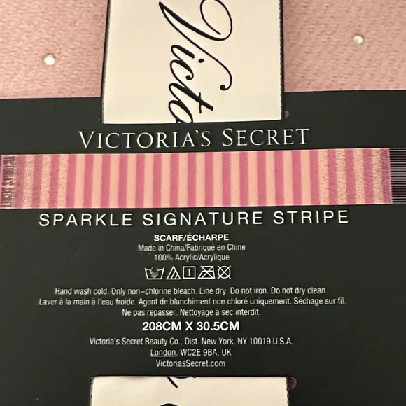 Victoria's Secret Pink Rhinestone Scarf. NWT - Picture 7 of 10
